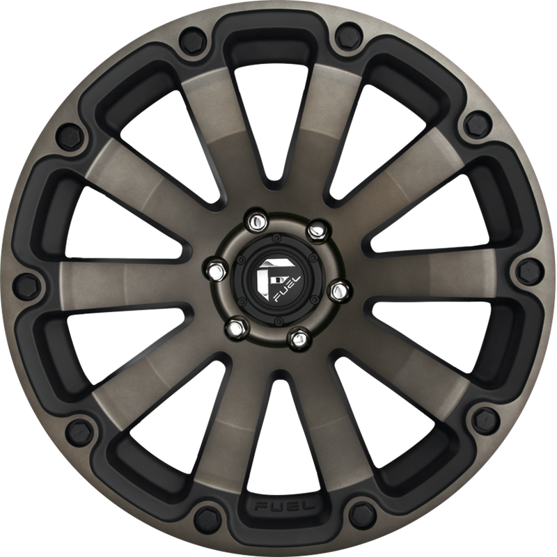 Fuel 20x10 D636 Diesel Black Machined w/ Dark Tint -18mm