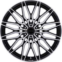 Niche 20x9.5 NC278 Calabria 6 Gloss Black Machined +30mm