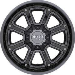 Moto Metal 17x9 MO984 Shift Matte Gray w/ Gloss Black Inserts -12mm