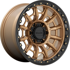 KMC 16x8 KM547 Carnage Matte Bronze w/ Black Lip +0mm