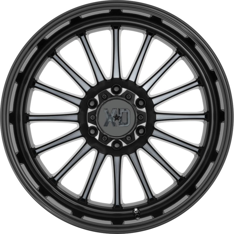 XD 20x10 XD857 Whiplash Gloss Black w/ Gray Tint -18mm