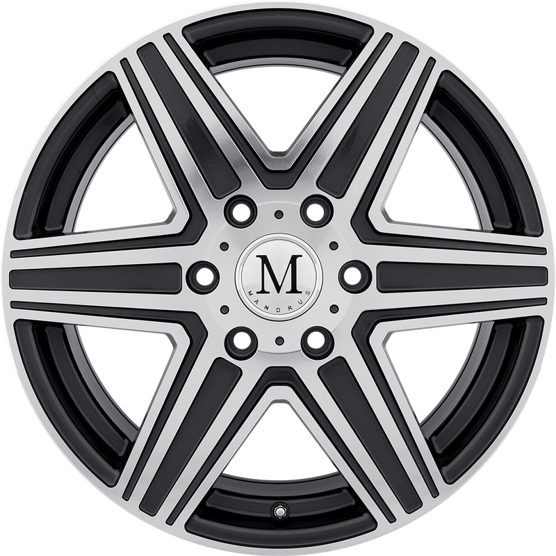 Mandrus 18x9.5 Atlas Gunmetal w/ Mirror Cut Face +25mm