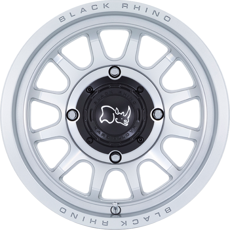 Black Rhino Powersports 15x7 Rapid UTV Hyper Silver w/ Machined Face +10mm