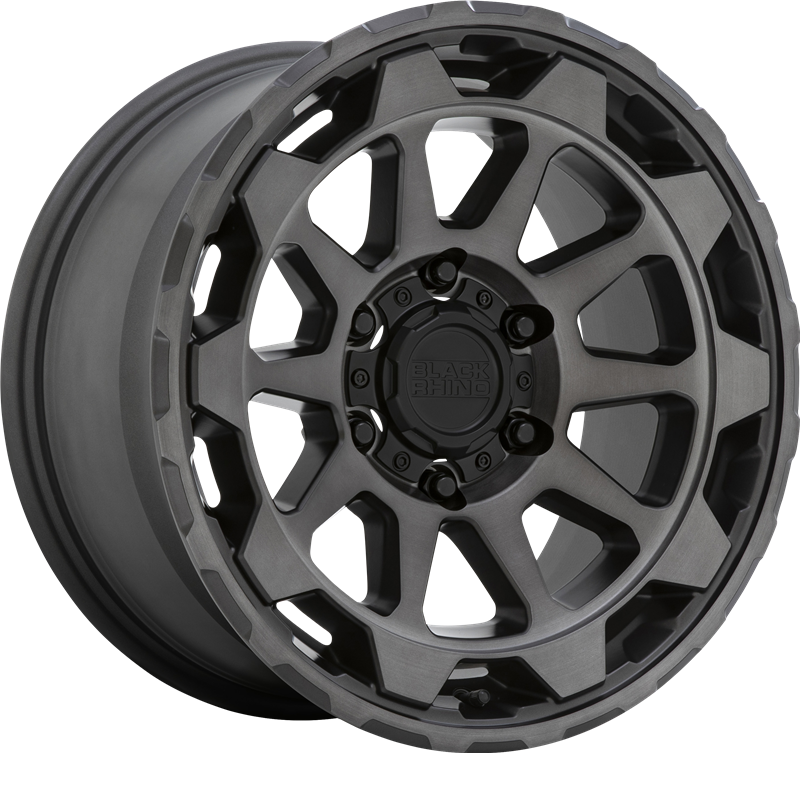 Black Rhino 20x9 Rotor Matte Gunmetal w/ Brushed Tinted Face +12mm