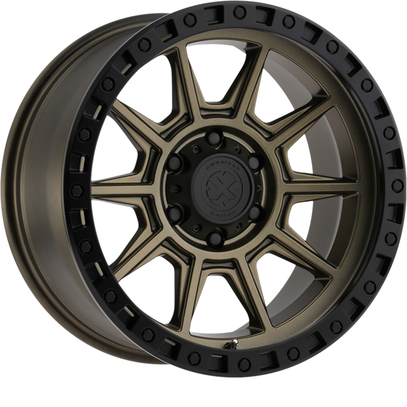 American Racing 18x9 AR202 Matte Bronze w/ Black Lip +0mm