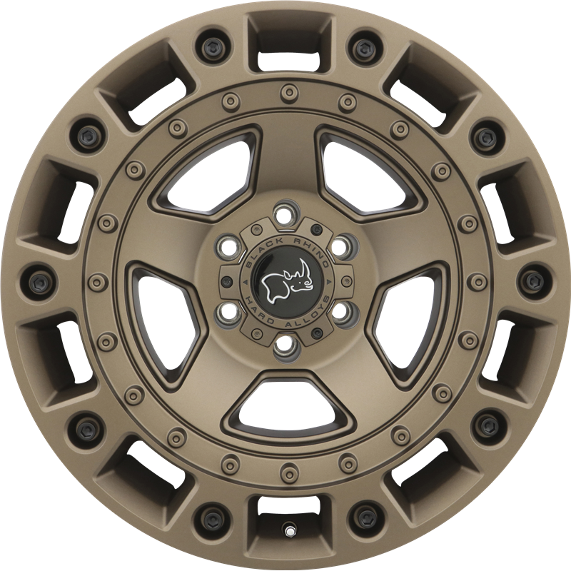 Black Rhino 20x9.5 Cinco Bronze w/ Black Bolts +12mm