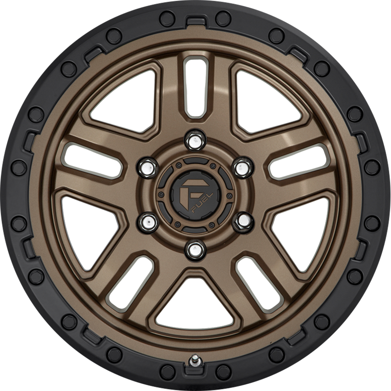 Fuel 20x9 D702 Ammo Matte Bronze w/ Black Ring +20mm