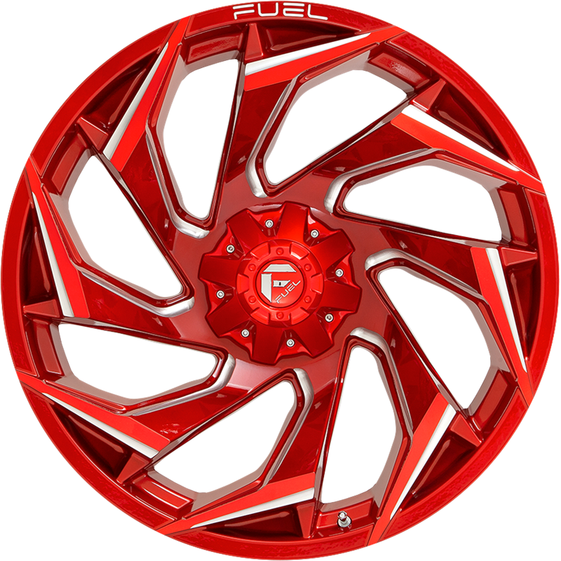 Fuel 15x8 D754 Reaction Candy Red Milled -18mm