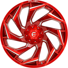 Fuel 15x8 D754 Reaction Candy Red Milled -18mm