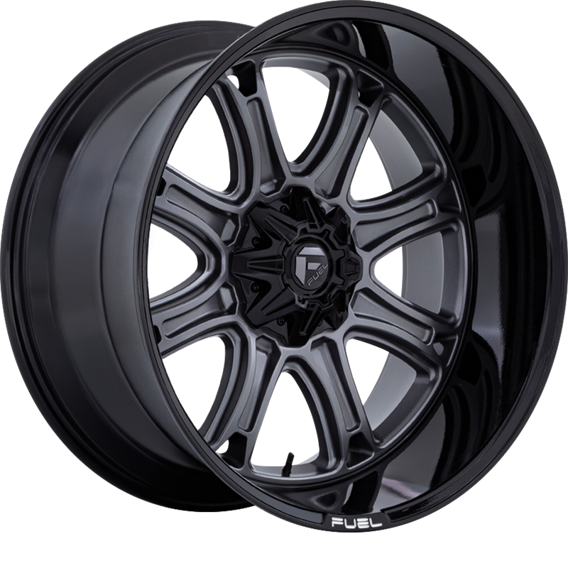 Fuel 20x10 Darkstar Matte Gunmetal w/ Black Lip -18mm