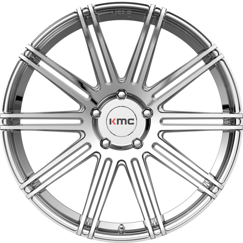 KMC 20x9 KM707 Channel Chrome +30mm