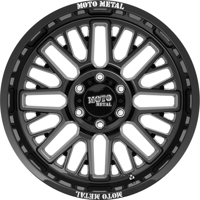 Moto Metal 20x9 MO802 Warlock Gloss Black Milled +0mm