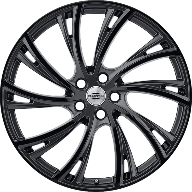 RedBourne 20x9.5 Noble Gloss Gunmetal w/ Gloss Black Face +32mm