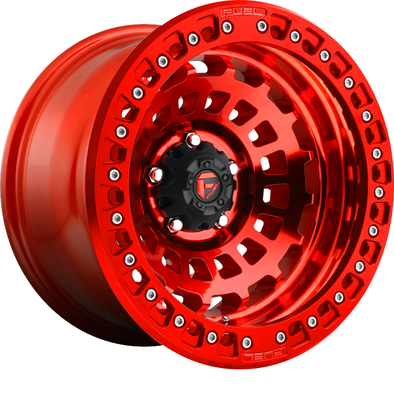 Fuel 17x9 D100 Zephyr BL Candy Red -38mm