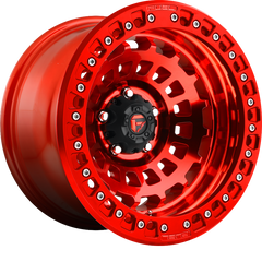 Fuel 17x9 D100 Zephyr BL Candy Red -38mm