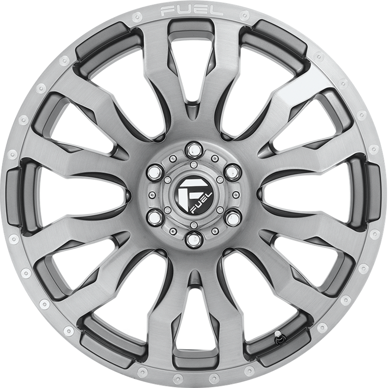 Fuel 20x10 D693 Blitz Brushed Gunmetal w/ Tinted Clear Coat -18mm