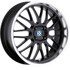 Beyern 20x8.5 Mesh Gloss Black w/ Mirror Cut Lip +20mm