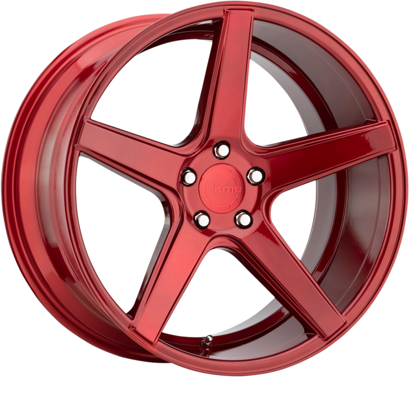 KMC 20x9 KM685 District Candy Red +25mm