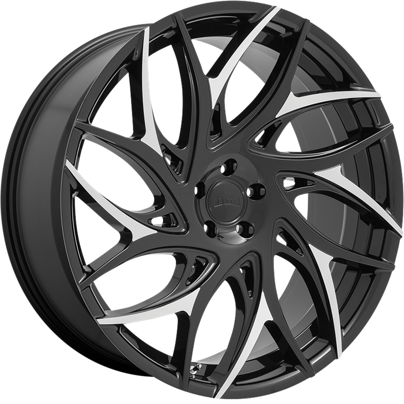 DUB 20x9 S259 G.O.A.T. Gloss Black w/ Machined Spokes +35mm