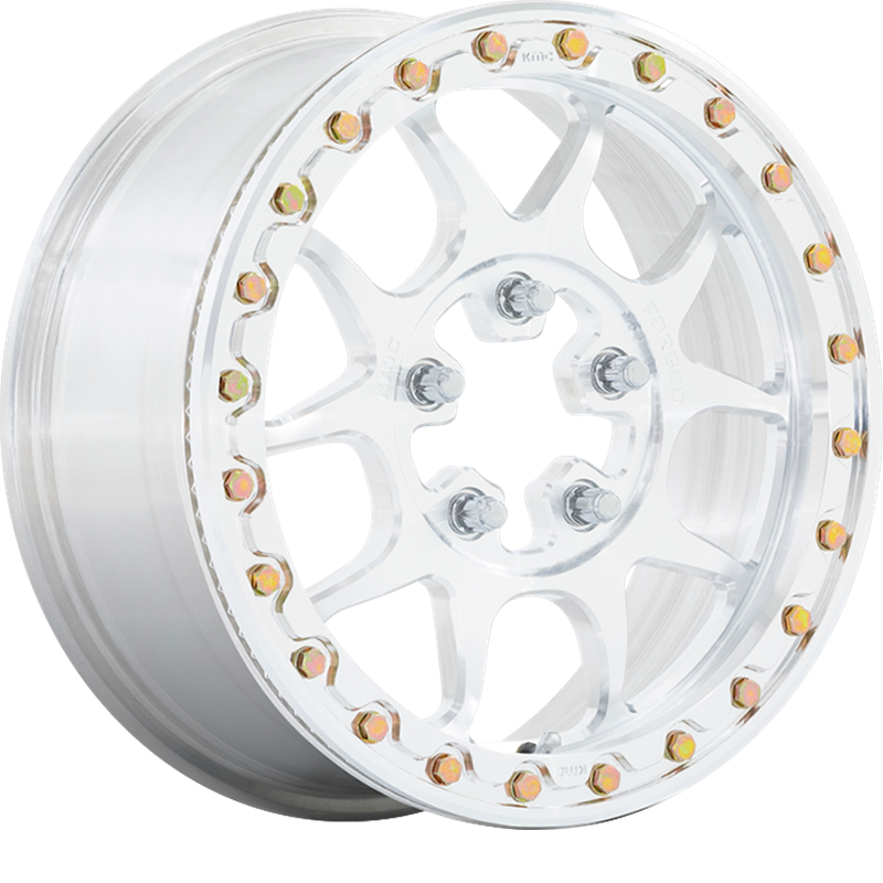 KMC Powersports 15x6 KS437 Toro Forged Beadlock Raw Machined Forged +50mm