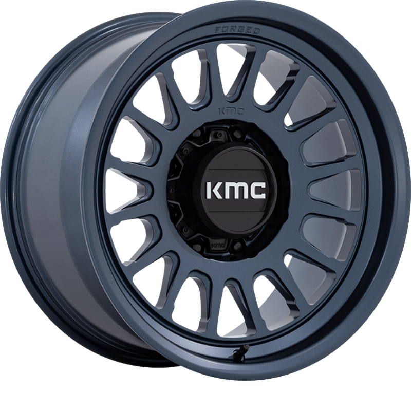 KMC 17x8.5 KM447 Impact Forged Monoblock Metallic Blue +0mm