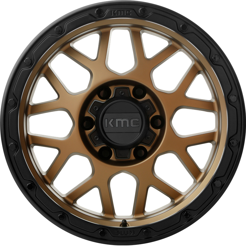 KMC 18x8.5 KM535 Grenade OR Matte Bronze w/ Matte Black Lip +0mm