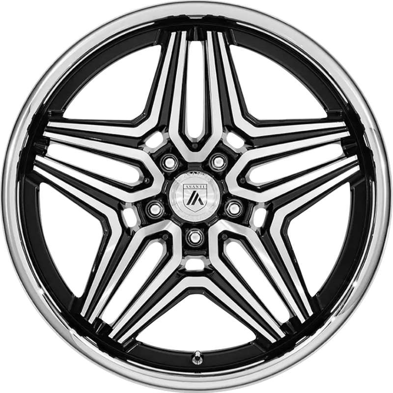 Asanti 20x10.5 ABL-46 Duke Gloss Black Machined +18mm