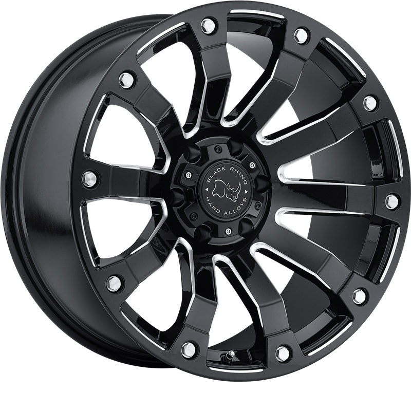 Black Rhino 17x9 Selkirk Gloss Black Milled +12mm