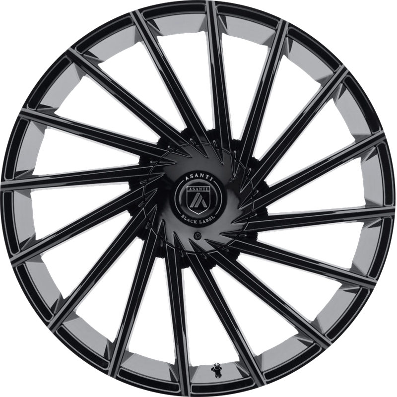 Asanti 20x8.5 ABL-18 Matar Gloss Black +30mm