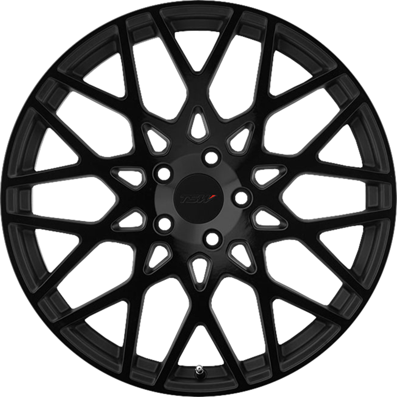 TSW 19x8.5 Vale Matte Black w/ Gloss Black Face +35mm