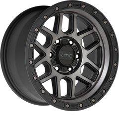 KMC 17x9 KM544 Mesa Satin Black w/ Gray Tint -12mm