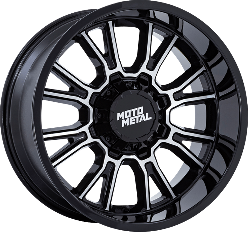 Moto Metal 17x9 MO810 Legacy Gloss Black Machined +1mm