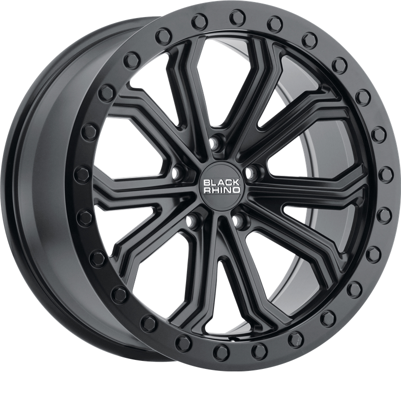 Black Rhino 20x10 Trabuco Matte Black +30mm