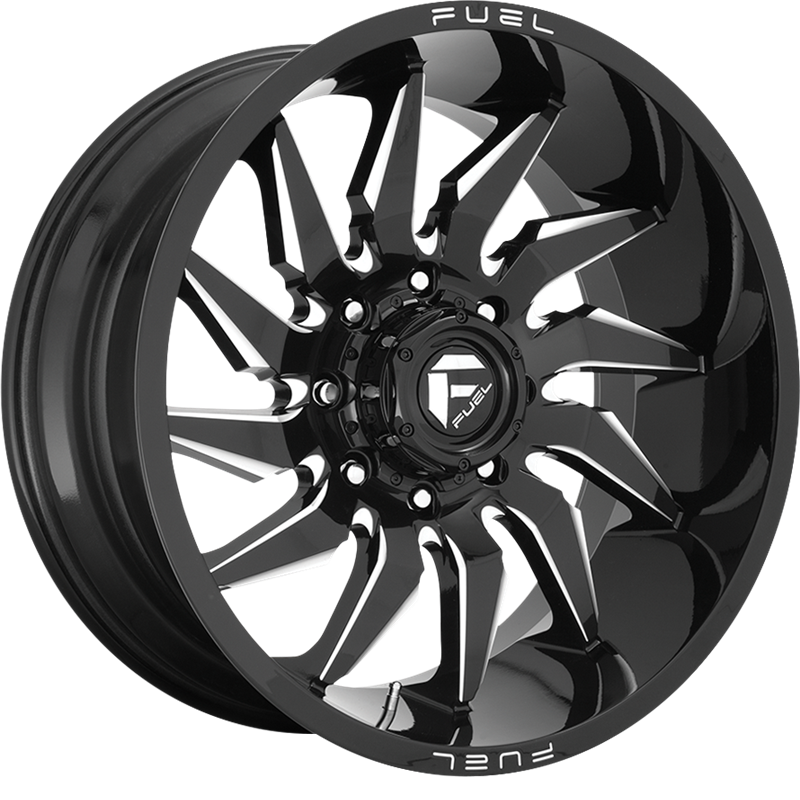 Fuel 20x9 D744 Saber Gloss Black Milled +1mm