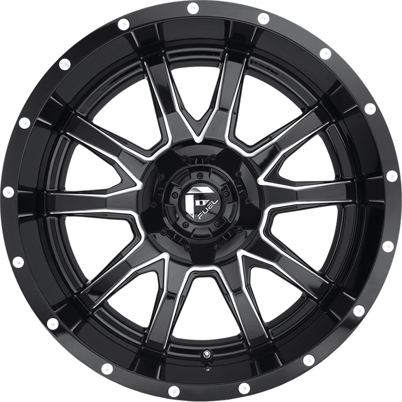 Fuel 20x9 D627 Vandal Gloss Black Milled +20mm