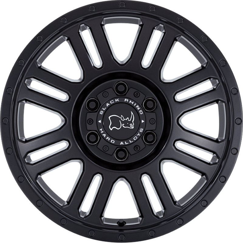 Black Rhino 16x8 Yellowstone Matte Black +45mm