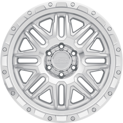 Black Rhino 17x9 Alamo Silver w/ Mirror Face and Stainless Bolts +12mm