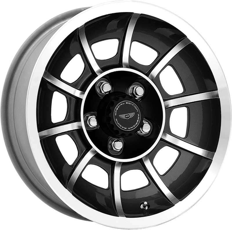 American Racing 15x7 VN47 Vector Satin Black Machined +0mm