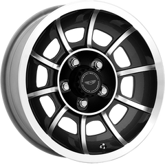 American Racing 15x7 VN47 Vector Satin Black Machined +0mm