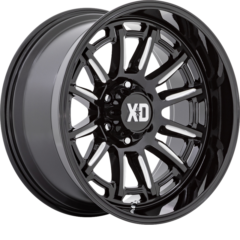 XD 20x9 XD865 Phoenix Gloss Black Milled +18mm