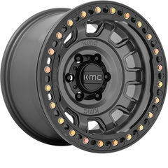 KMC 17x9 KM236 Tank Beadlock Anthracite -15mm