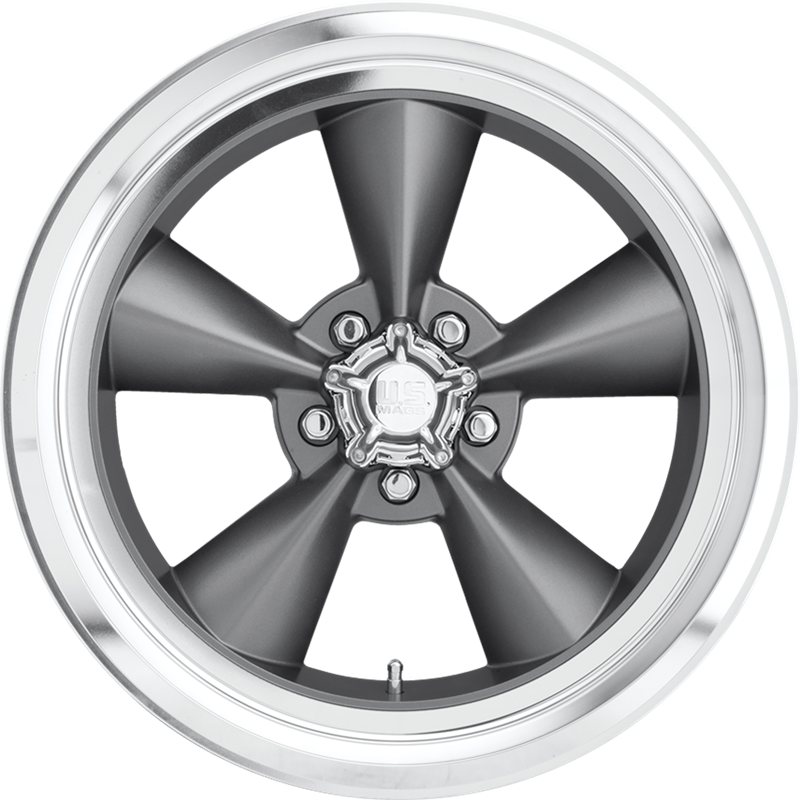 US Mags 18x8 U102 Standard Matte Gunmetal +1mm