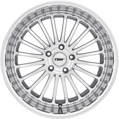 TSW 17x8 Silverstone Silver w/ Mirror Cut Face and Lip +20mm