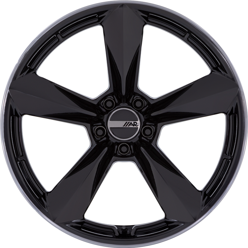 American Racing 20x12 TTF Gloss Black w/ Double Dark Tint Lip +6mm