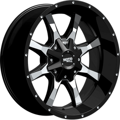 Moto Metal 18x10 MO970 Gloss Black w/ Machined Face -24mm