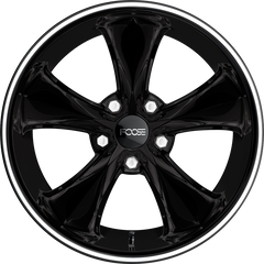 Foose 17x7 F104 Legend Gloss Black Milled +1mm