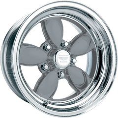 American Racing 17x8 VN402 Classic 200S Two-Piece Vintage Silver Center w/ Polished Barrel +6mm