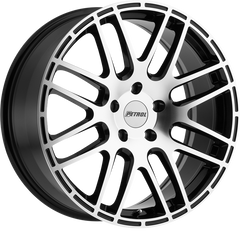 Petrol 19x8 P6A Gloss Black w/ Machine Cut Face +40mm