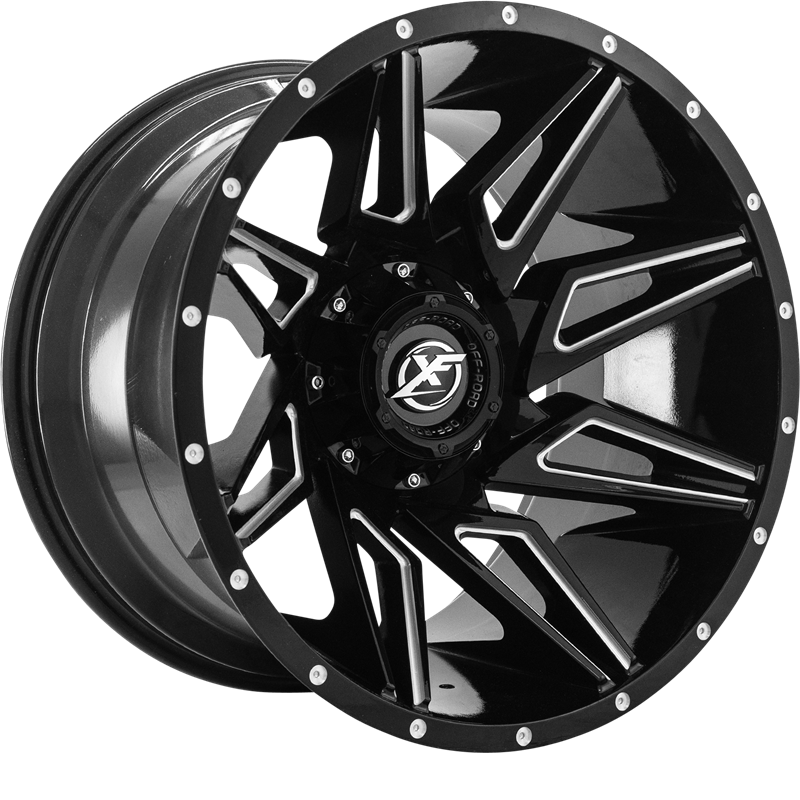 XF Off-Road 20x10 XF-218 Gloss Black Milled -12mm