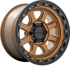 KMC 17x9 KM548 Chase Matte Bronze w/ Black Lip +0mm